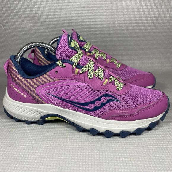 Saucony Excursion TR15 Womens Size 8.5 Purple Running Walking Casual Sneakers - Picture 2 of 11